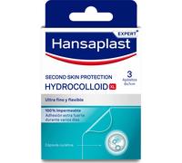 Hansaplast Apósito hidrocoloide Second Skin Protection XL, impermeable y ultrafino, 3 uds