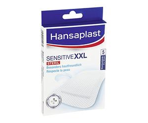 Hansaplast Sensitive XXL Steril 8 cm x 10 cm, 5 Stück - B01DK7O7G2 | Packung (5 Stück)
