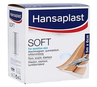 Hansaplast Soft Pflaster, 5 Meter verschiedene Breiten - 5 m x 6 cm | Packung (1 Stück)