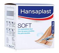 Hansaplast Soft Pflaster, 5 Meter verschiedene Breiten - 5 m x 8 cm | Packung (1 Stück)