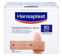 Hansaplast Tiritas elásticas para dedos (80 tiras), Apósitos para Heridas, Vendajes, Extra Largas, Especialmente para Heridas en los Dedos, Flexibles y Transpirables