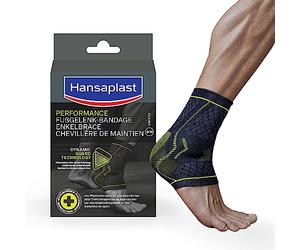 HANSAPLAST - Tobillera de sujeción (1 unidad), talla S/M, tobillo deportivo para proteger el tobillo y prevenir lesiones, soporte para tobillo lavable y reutilizable