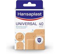 Hansaplast Universal Apósitos para heridas, resistentes al agua, fuerte adhesión, almohadilla absorbente y antiadherente, transpirables, 4 tamaños, 20 apósitos