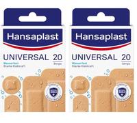Hansaplast Universal Pflaster Wasserfest 20 Str, 20 pzas Esparadrapo (Paquete de 2)
