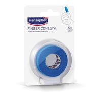 Hansaplast Venda cohesiva para dedos, venda autoadhesiva resistente al agua para botiquín, se rasga con la mano, transpirable, 5 m x 2,5 m