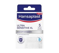 Hansaplast Wundverband Ultra Sensitive 5 x 7,2 cm XL für sehr empfindliche Haut, 5 pzas Esparadrapo