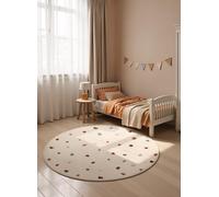 Hanse Home Adventures - Alfombra Infantil (Redonda, diseño Moderno, diseño Moderno, para habitación de los niños, habitación Juvenil, 160 cm de diámetro), Color Crema