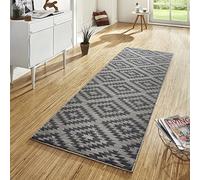 Hanse Home Alfombra de Terciopelo Corto Nordic Gris, 80 x 200 cm