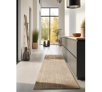 Hanse Home Alfombra de Yute Natural para salón, 100% Yute, Tejida a Mano y respetuosa con el Medio Ambiente, de Fibra Natural Bohemia, para salón, Dormitorio, Comedor, Color Dorado Natural, 80 x 200