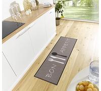 Hanse Home Cook & Clean Alfombra de Cocina, Alfombra de Cocina Bon Appetit, Antideslizante, fácil de Limpiar, para Cocina, Pasillo, Entrada, Comedor, 50 x 150 cm