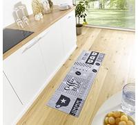 Hanse Home Cook & Clean - Alfombra de Cocina con diseño de café Espresso, Antideslizante, fácil de Limpiar, para Cocina, Pasillo, Entrada, Comedor, 50 x 150 cm