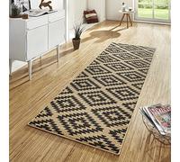 HANSE Home Designer Camino de Terciopelo Nordic, Polipropileno, marrón, 80 x 400 x 0.9 cm