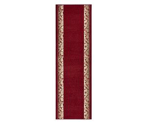 HANSE Home Designer Camino de Terciopelo Plant, Polipropileno, Rojo, 80 x 400 x 0.9 cm