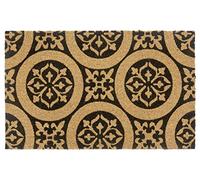 Hanse Home Felpudo de Coco para Interior 45 x 75 cm - Felpudo de Coco para atrapar la Suciedad, diseño de Adornos, Antideslizante, para Entrada y Exterior Cubierto, Color Natural