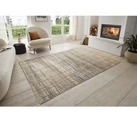 HANSE Home Jord Designer Alfombra - Tejido Plano Estilo Vintage Abstracto Moderno patrón geométrico Öko-Tex Alfombra de salón para Comedor, habitación de los niños, habitación Juvenil, Pasillo, Crema