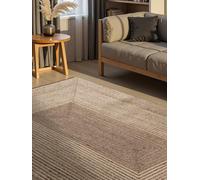 Hanse Home Juno Line Alfombra de Yute Natural, 100% Yute, Tejida a Mano, Resistente y fácil de Limpiar, Moderna, Bohemia Natural para salón, Dormitorio, Color Blanco Natural, marrón, 160 x 230 cm