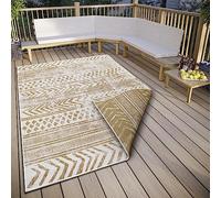 Hanse Home Northrugs Biri Alfombra Reversible para Interior y Exterior, Tejido Plano, diseño Bohemio, Certificado Öko-Tex, Resistente a la Intemperie y a los Rayos UV, para balcón, terraza, jardín