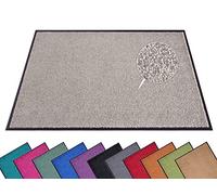HANSE Home Wash & Clean Felpudo para Interior y Exterior, 90 x 150 cm, Lavable, Resistente a la Intemperie, Antideslizante, para Entrada y Exterior, Color Gris