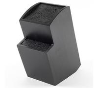 Hanseküche Bloque para cuchillos sin cuchillo, de madera (bambú negro, cuadrado oblicuo)