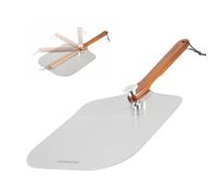 Hanseküche Pala para Pizza Plegable | Profesional, Acero Inoxidable y Madera | Herramienta de Cocina para Horno y Barbacoa