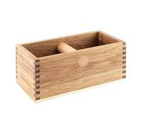 Hanseküche Recipiente de madera - Recipiente sostenible para portafiltros y posos de café, accesorios de café barista perfectos, caja de Knock Box para facilitar la extracción, fácil de limpiar, posos