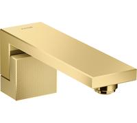 hansgroe AXOR Edge caño de baño, corte de diamante, 46411990, Color: Óptica Oro Pulido
