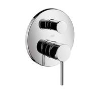 Mezclador monomando empotrado de bañera AXOR Starck de hansgrohe con pomo y combinación de seguridad integrada, 10418000, Color: cromado