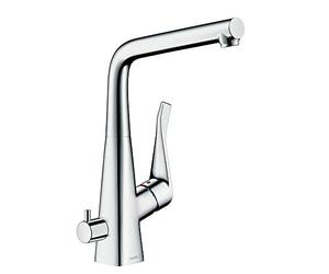 Hansgrohe 14888000 Metris grifo monomando de cocina 320 con llave de paso, cromo