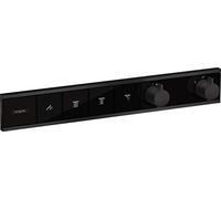 hansgrohe 15382670 RainSelect - Termostato para 4 consumidores, color negro mate