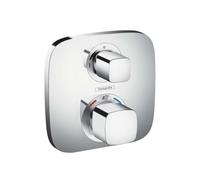 Hansgrohe 15707000 Ecostat E termostato con llave de paso, empotrado, cromo