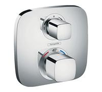 Hansgrohe 15708000 Ecostat E termostato con llave de paso e inversor, empotrado, cromo