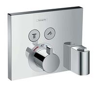 Termostato hansgrohe ShowerSelect, empotrado, 2 consumidores, cromado, 15765000