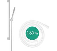hansgrohe 24372700 Juego de Ducha, Blanco Mate, Duschstange 0,65 m