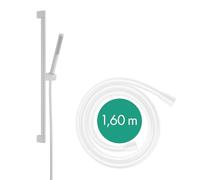 hansgrohe 24373700 Juego de Ducha, Blanco Mate, Duschstange 0,65 m