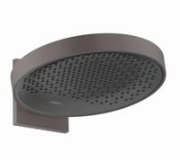 Hansgrohe 26230340 Cabezal de Ducha, Cromo Negro Cepillado, Brausekopf 360mm (Wandmontage)