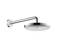 hansgrohe Raindance Select S240 Ducha mural EcoSmart de 2 funciones con brazo de ducha 390 mm, 26470000, Color: cromado