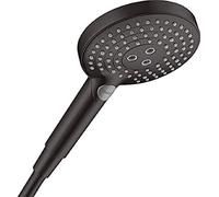 hansgrohe Raindance Select S ducha de mano 120 3 chorros, 26530670, Color: Negro Mate