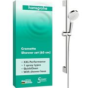 hansgrohe Crometta set de ducha 1jet con barra de ducha 65 cm, blanco/cromo, 26533400