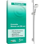 Hansgrohe 26537400 Crometta set de ducha, 0,90m, blanco/cromo