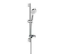 Hansgrohe 26553400 Crometta Vario set de ducha con barra 65 cm y jabonera, blanco/cromo
