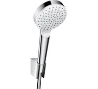 hansgrohe Crometta set de soporte de ducha 1jet con flexo de ducha 160 cm, blanco/cromo, 26567400