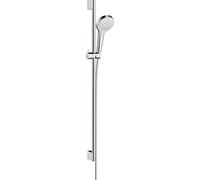 Hansgrohe 26573400 Croma Select S 110 Vario set de ducha, 0,90m, 3 tipos de chorro, ahorro de agua, blanco/cromo