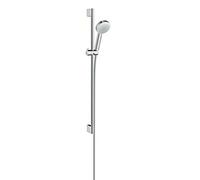 Hansgrohe Crometta 100 set de ducha 1jet con barra de ducha de 90 cm, 26658400, blanco/cromo