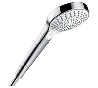 Hansgrohe 26800400 Croma Select S 110 Multi ducha de mano, 3 tipos de chorro, blanco/cromo
