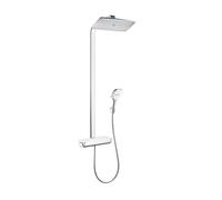 Hansgrohe 27112400 Raindance Select E 360 columna de ducha, 3 tipos de chorro, blanco/cromo