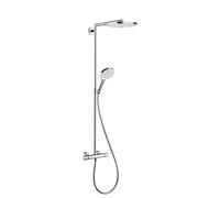 Hansgrohe 27133400 Raindance Select S 300 columna de ducha, 3 tipos de chorro, blanco/cromo