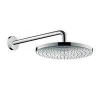 hansgrohe Raindance Select S300 2 cabezales de ducha con brazo de ducha 390 mm, 27378000, Color: cromado