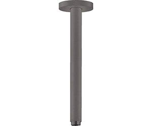 hansgrohe 27389340 S - Conector de techo (30 cm, cromo cepillado), color negro