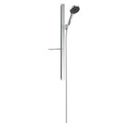 hansgrohe 27671000 Rainfinity Set de ducha 130 3jet PowderRain con barra de ducha 90 cm y jabonera cromo