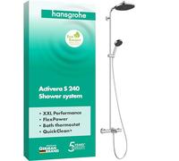 hansgrohe 28871000 Showerpipe, Cromo, max. 8 l/min (EcoSmart)